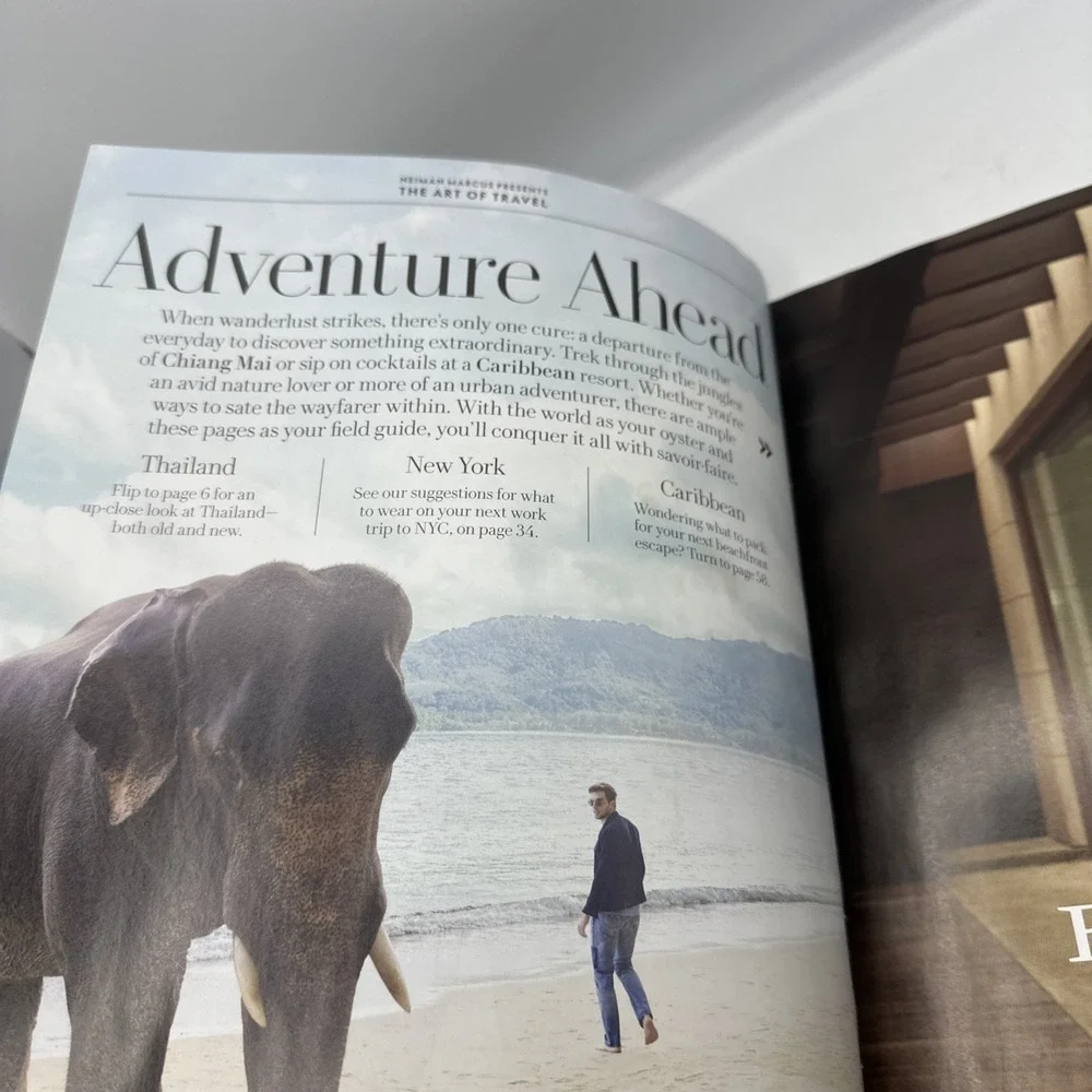 Neiman Marcus Catalog The Book Spring 2019  The Art of Travel Elephant Cover